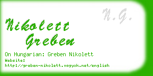 nikolett greben business card